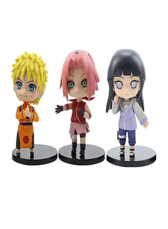 AUGEN Naruto Action Figure Limited Edition for Car Dashboard, Decoration, Cake, Office Desk & Study Table (12cm)(Pack of 6) -B - Image 4